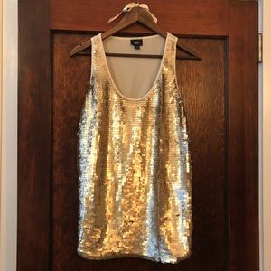 Mossimo Gold Sequined Tank